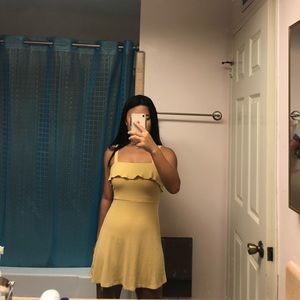 forever 21 sunflower A-line mini dress